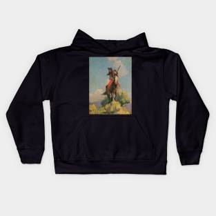 Crow Outlier by William Dunton Kids Hoodie